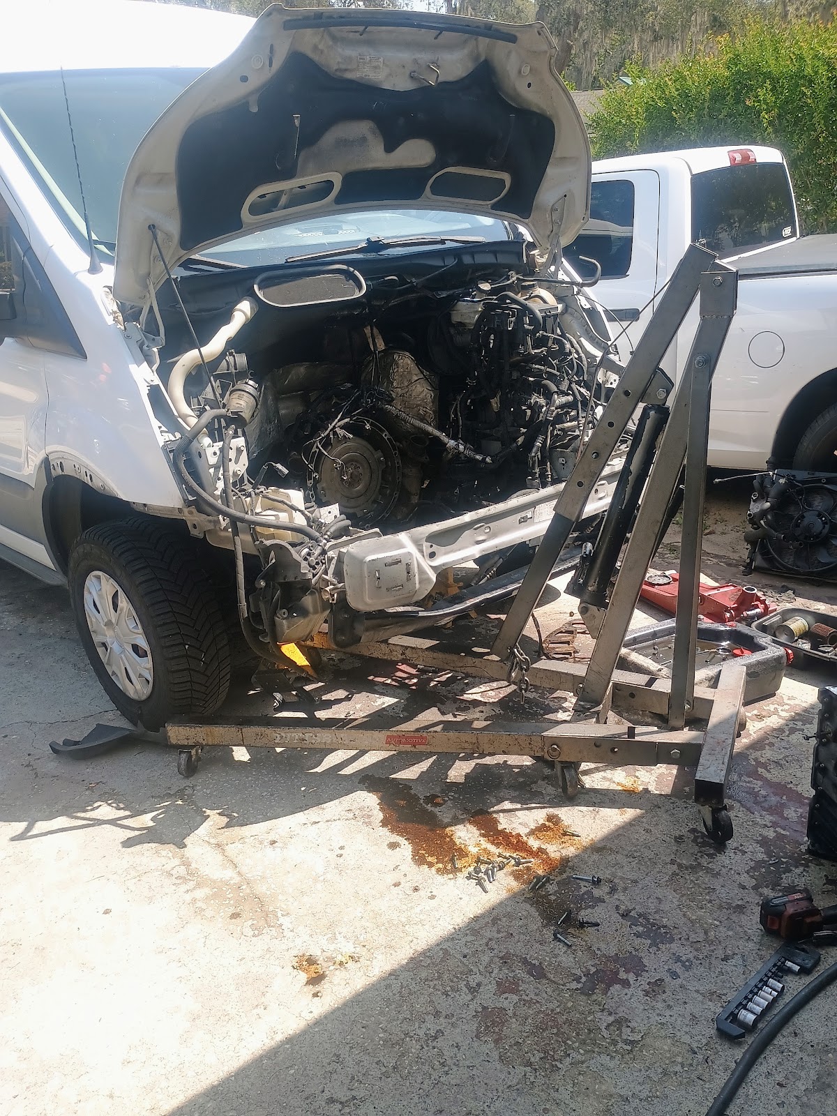 Oil change mobile service